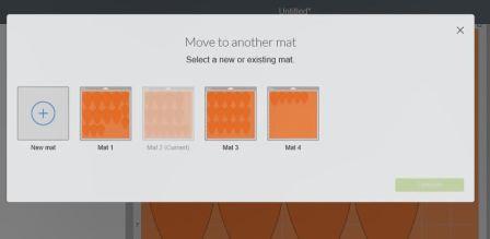 How to rearrange mats in Cricut Design Space