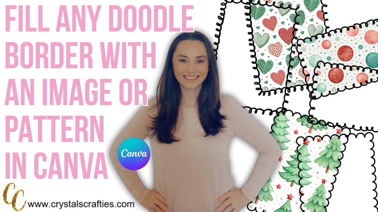 How to Fill a Doodle Border with an Image or Pattern in Canva
