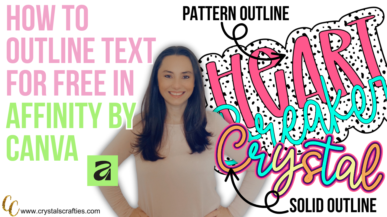 How to Outline Text | Pattern Outline and Solid Outline in Affinity by ...